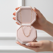 Romantic Love Heart Design Chain Necklace-Black Diamonds New York