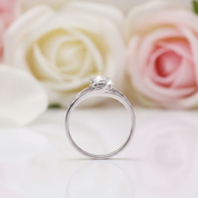 Romantic Rose 2ct Round Cut Diamond Engagement Ring-Black Diamonds New York