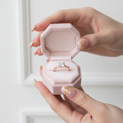 Rose Gold 1.0 ct Round Cut Diamond Option Promise Ring-Black Diamonds New York