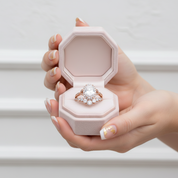 Rose Gold 2.0ct Oval Cut Women's Wedding Set-Black Diamonds New York