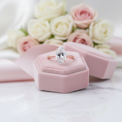 Rose Gold 3.50ct Oval Cut Solitaire Engagement Ring-Black Diamonds New York