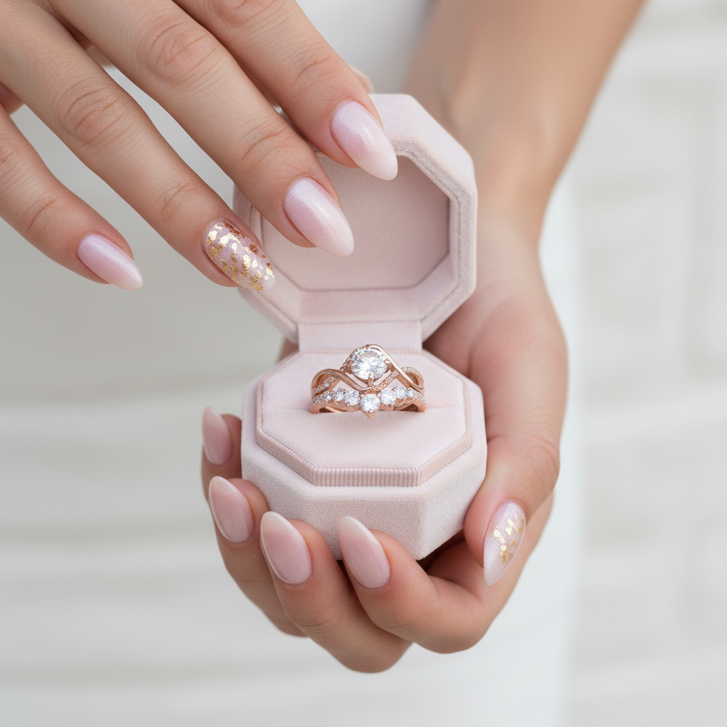 Rose Gold Classic 1.0ct Round Cut Wedding Set-Black Diamonds New York