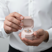 Rose Gold Classic 1.0ct Round Cut Wedding Set-Black Diamonds New York