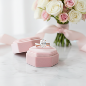 Rose Gold Classic 3.5ct Oval Cut Wedding Ring Set-Black Diamonds New York