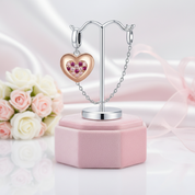Rose Gold Heart with Diamond Option Charms-Black Diamonds New York