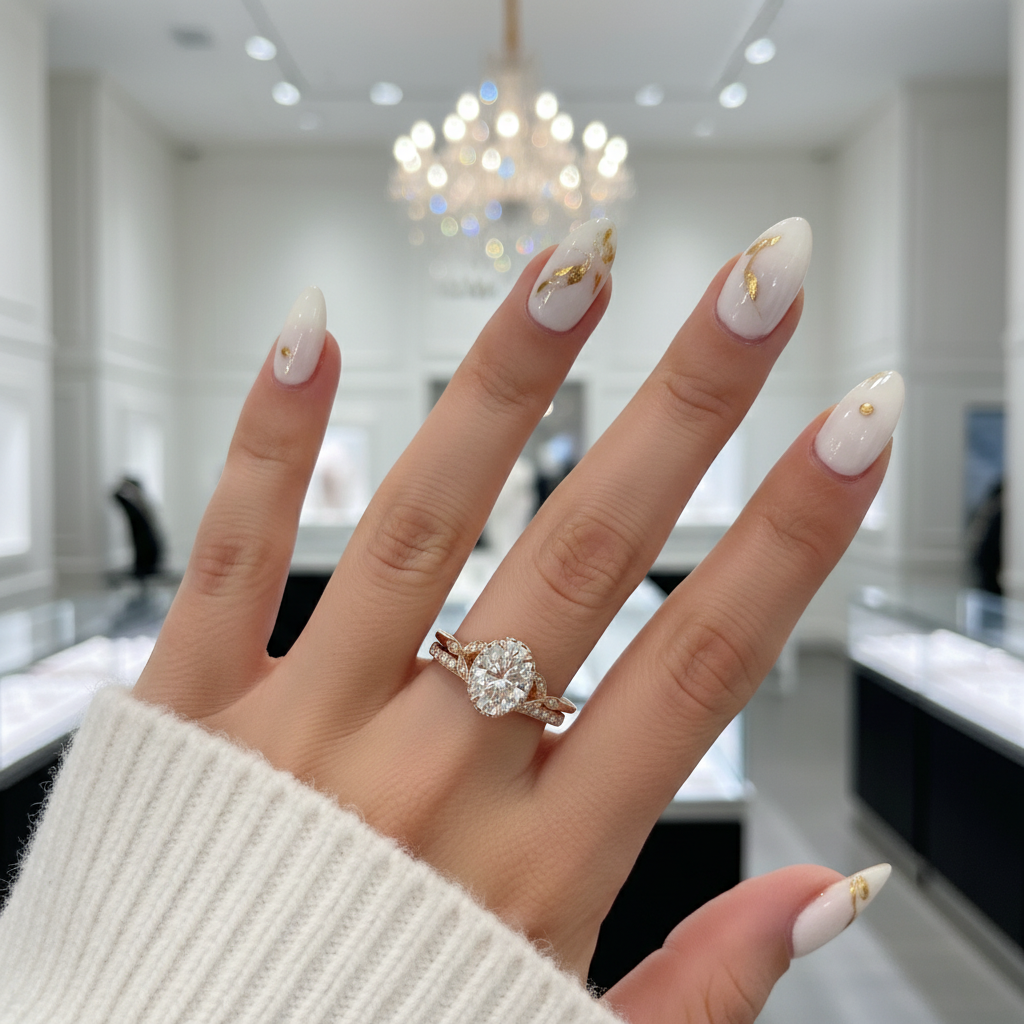 Rose Gold Oval Cut Solitaire Wedding Set-Black Diamonds New York