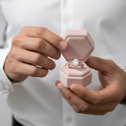 Rose Gold Oval Cut Solitaire Wedding Set-Black Diamonds New York