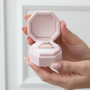 Rose Gold Round Cut Engagement Ring-Black Diamonds New York