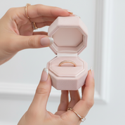 Half-Eternity Rose Gold Round Cut Diamond Option Ring-Black Diamonds New York