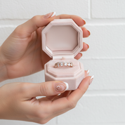 Rose Gold Women's Stackable Wedding Band Set-Black Diamonds New York