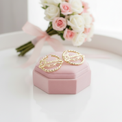 Round Circle Hoop Punk Option Customize Earrings-Black Diamonds New York