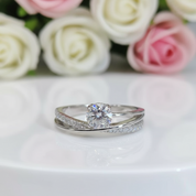 Round Cut 0.5 Ct VVS1 Diamond Engagement Ring-Black Diamonds New York