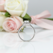 Round Cut 1-2 Carat Diamond Option Engagement Ring-Black Diamonds New York