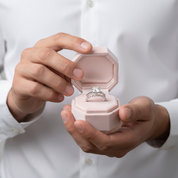 Round Cut 2ct Engagement and Wedding Ring Set-Black Diamonds New York