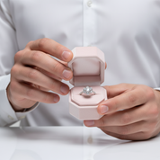 Round Cut Crackling Diamond Engagement Ring-Black Diamonds New York