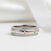 Round Cut Diamond Half Eternity Men's Ring Band-Black Diamonds New York