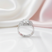 Round Cut Sapphire Men's Wedding Band-Black Diamonds New York
