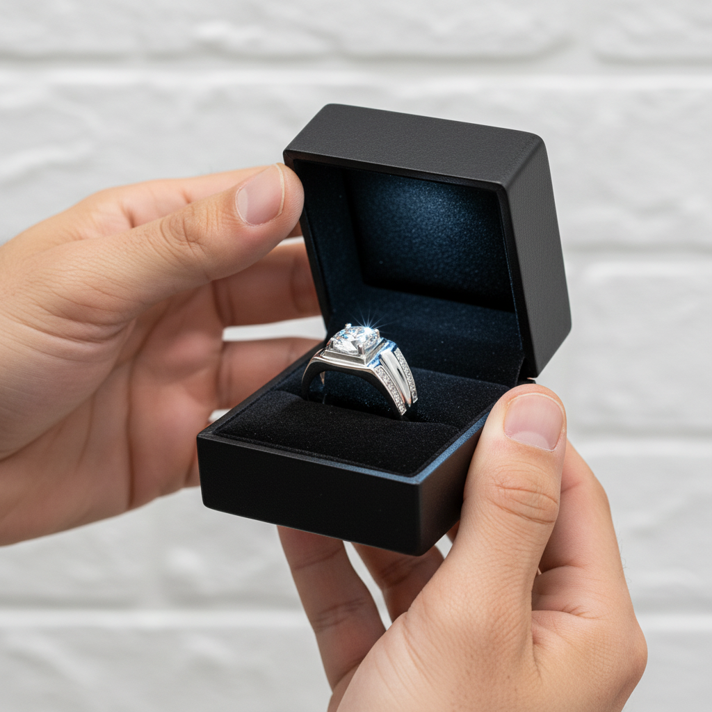 Round Cut Sapphire Men's Wedding Band-Black Diamonds New York