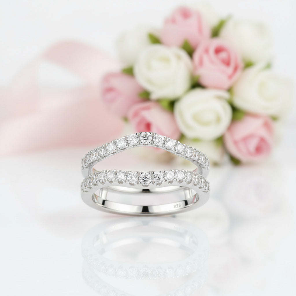 Round Cut Diamond Elegant Ring Enhancer-Black Diamonds New York