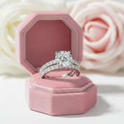 Round Cut Diamond Engagement Ring Set-Black Diamonds New York