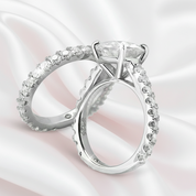 Round Cut Diamond Engagement Ring Set-Black Diamonds New York