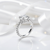 Round Cut Diamond Engagement Ring Set-Black Diamonds New York