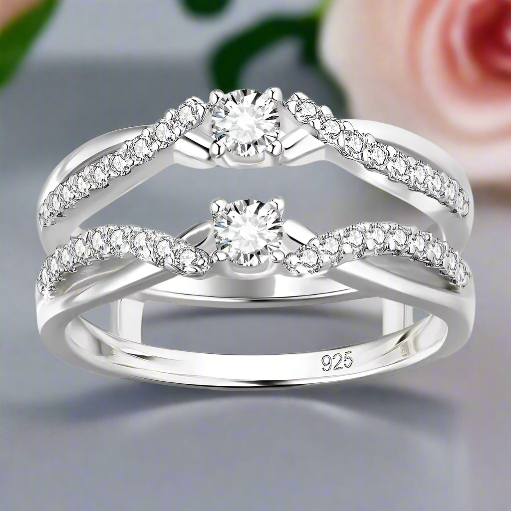 Round Cut Diamond Enhancer Wedding Band-Black Diamonds New York