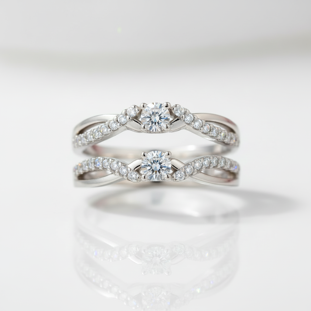 Round Cut Diamond Option Enhancer Wedding Band-Black Diamonds New York