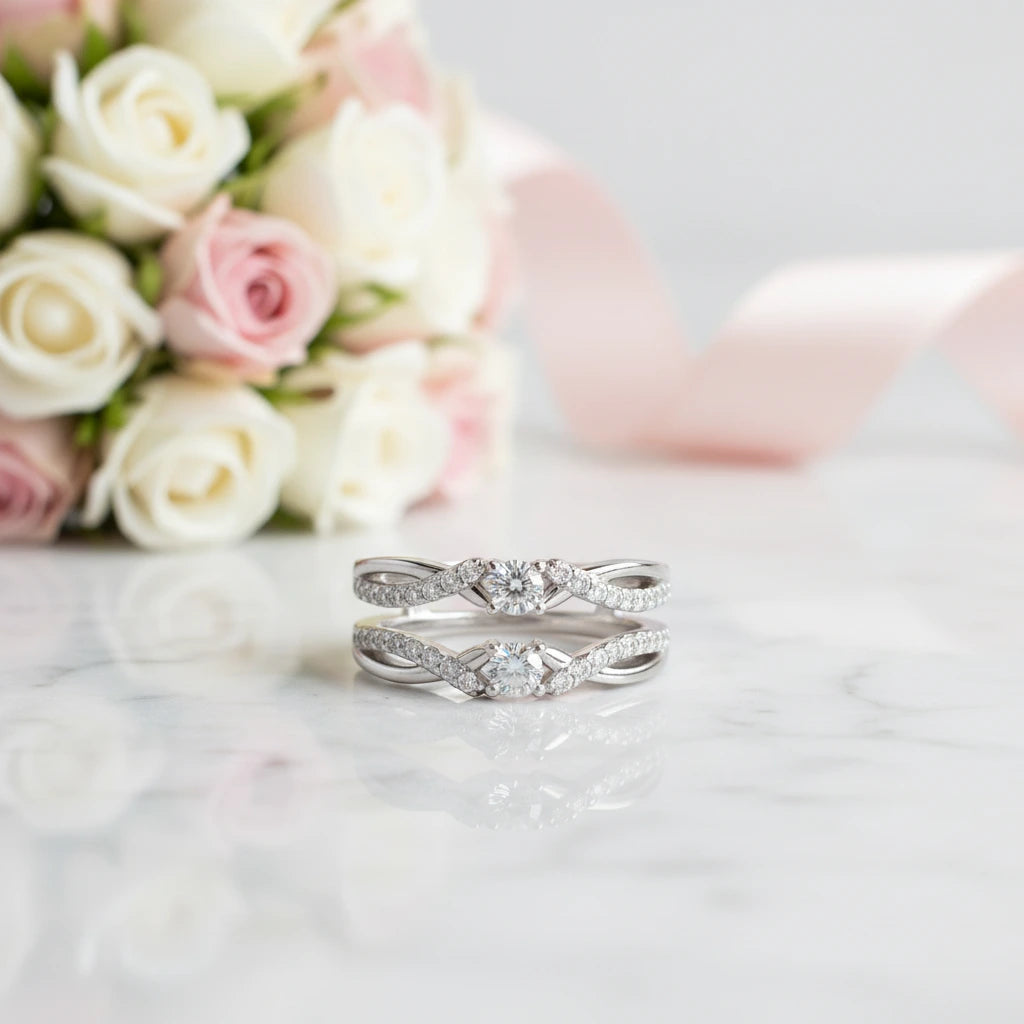 Round Cut Diamond Option Enhancer Wedding Band-Black Diamonds New York