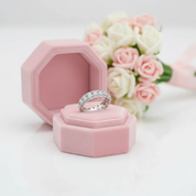 Round Cut Diamond Eternity Halo Ring Band-Black Diamonds New York