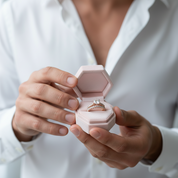 2.5 ct Round Cut Diamond Rose Gold Engagement Ring Set-Black Diamonds New York