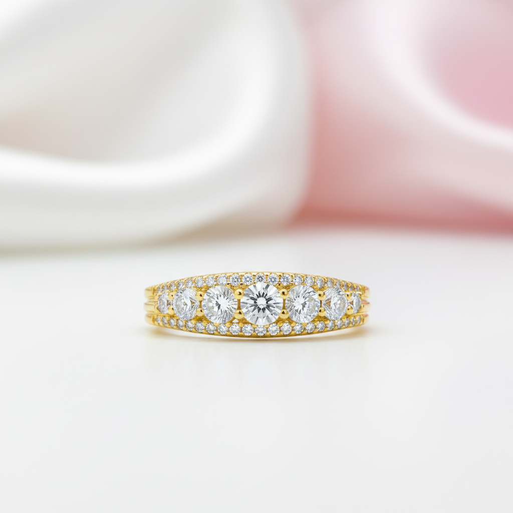Round Cut Diamond Option Women's Wedding Band-Black Diamonds New York