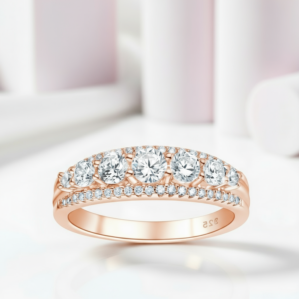 Round Cut Diamond Women's Wedding Band-Black Diamonds New York