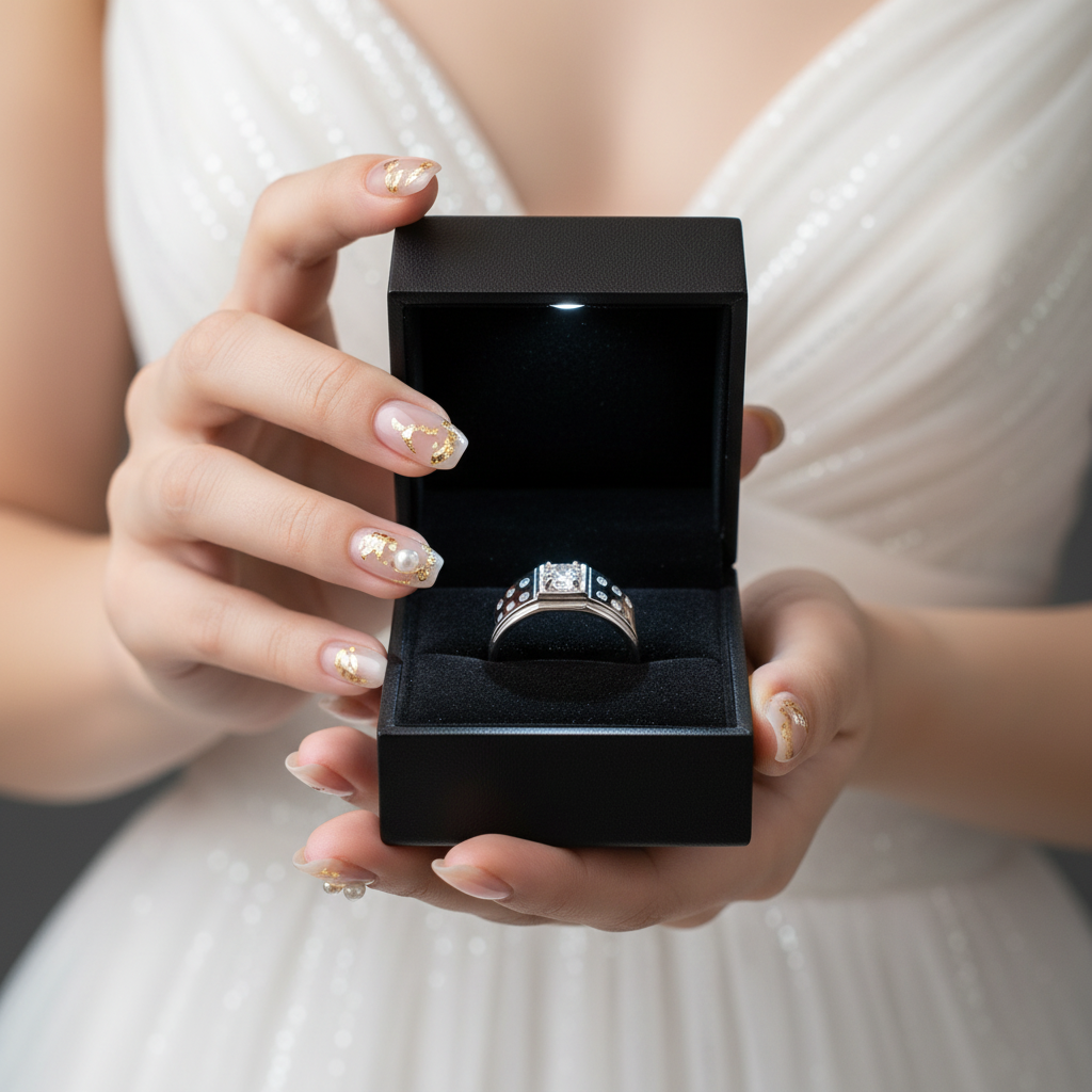 Round Cut Men's Wedding Ring-Black Diamonds New York