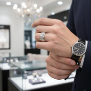Round Cut Men's Wedding Ring-Black Diamonds New York