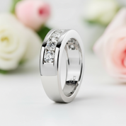 4mm Round Cut Diamond Ring Band-Black Diamonds New York