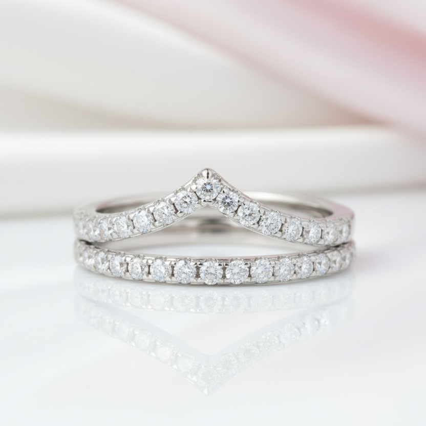 Round Cut Diamond Option Classic Stackable Wedding Ring Band-Black Diamonds New York