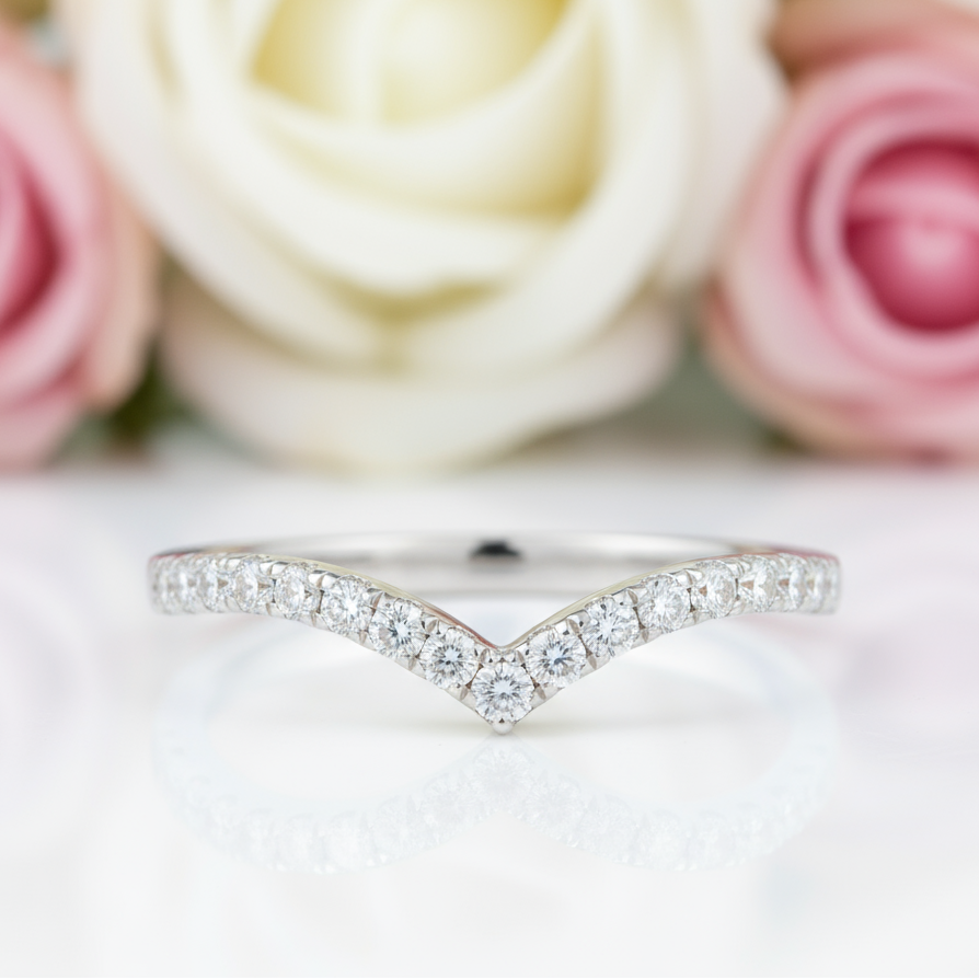 Round Cut Diamond Classic Stackable Wedding Ring Band-Black Diamonds New York