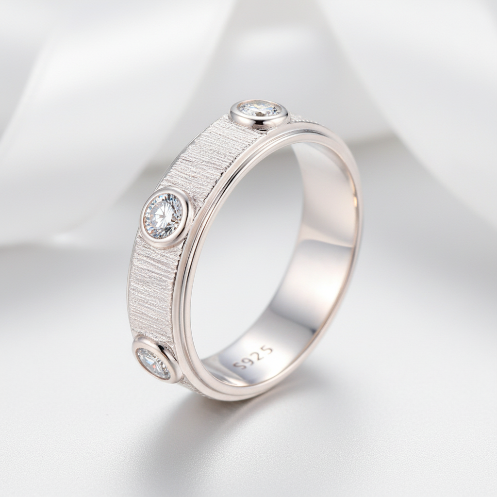 Round Cut Diamond Option Eternity Love Wedding Band-Black Diamonds New York