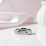 Round Cut Diamond Option Eternity Love Wedding Band-Black Diamonds New York