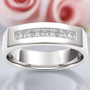 Round Cut Diamond Minimalist Design Men's Ring-Black Diamonds New York