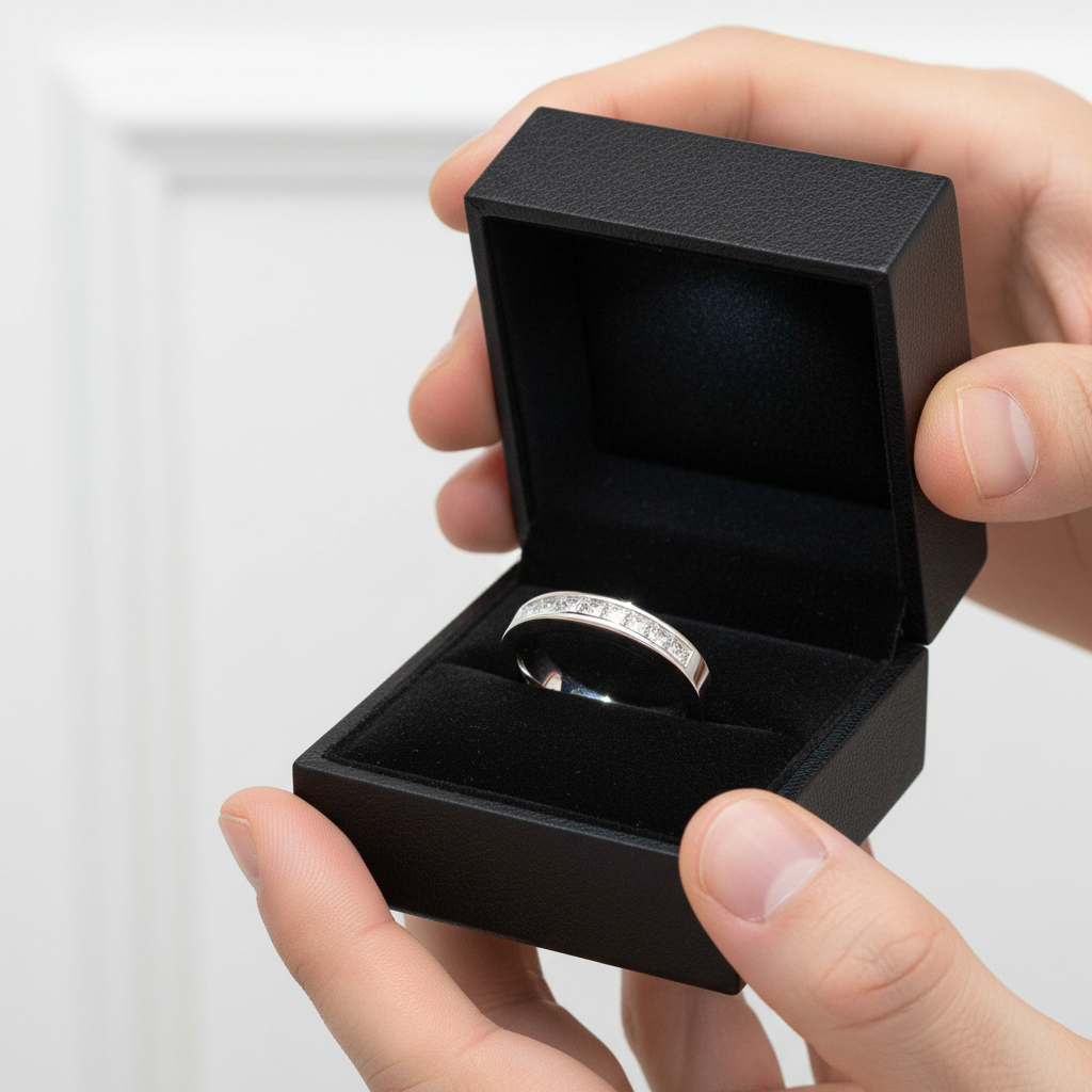 Round Cut Diamond Solid Gold Men's Ring-Black Diamonds New York