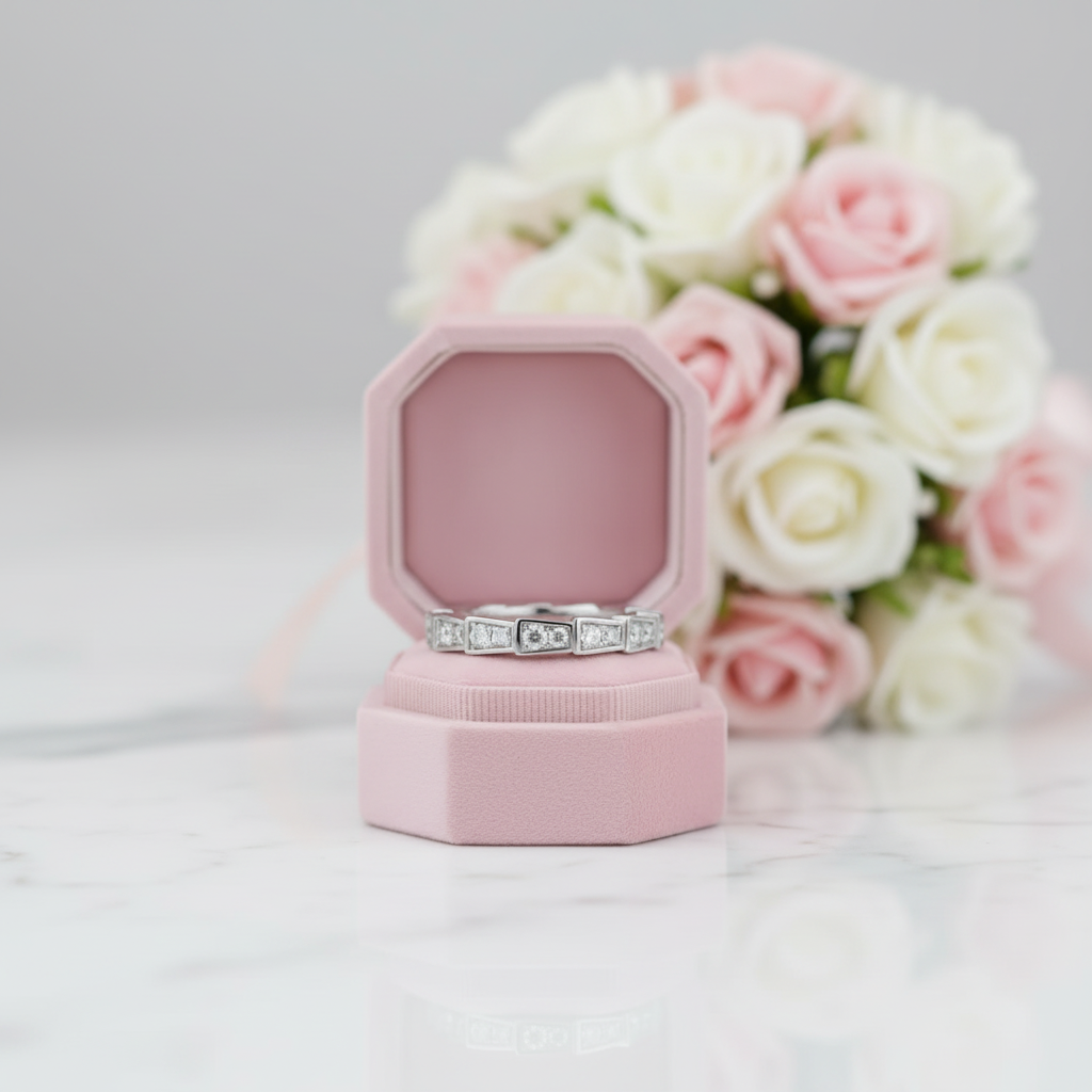 Round Cut Diamond Option Wedding Ring-Black Diamonds New York