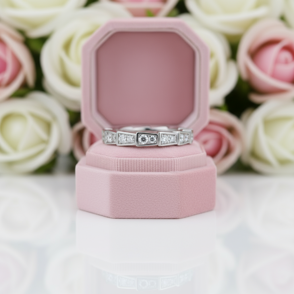 Round Cut Diamond Wedding Ring-Black Diamonds New York