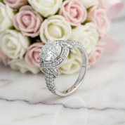 Round Cut Diamond Option Engagement Ring-Black Diamonds New York