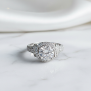 Round Cut Diamond Option Engagement Ring-Black Diamonds New York