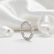 Round Cut Wedding Ring Band for Anniversary-Black Diamonds New York