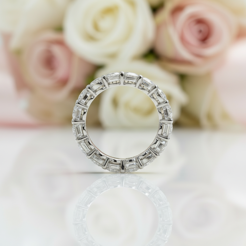 Round Cut Wedding Ring Band for Anniversary-Black Diamonds New York