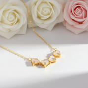 Round Diamond Clover Pendant Necklace-Black Diamonds New York