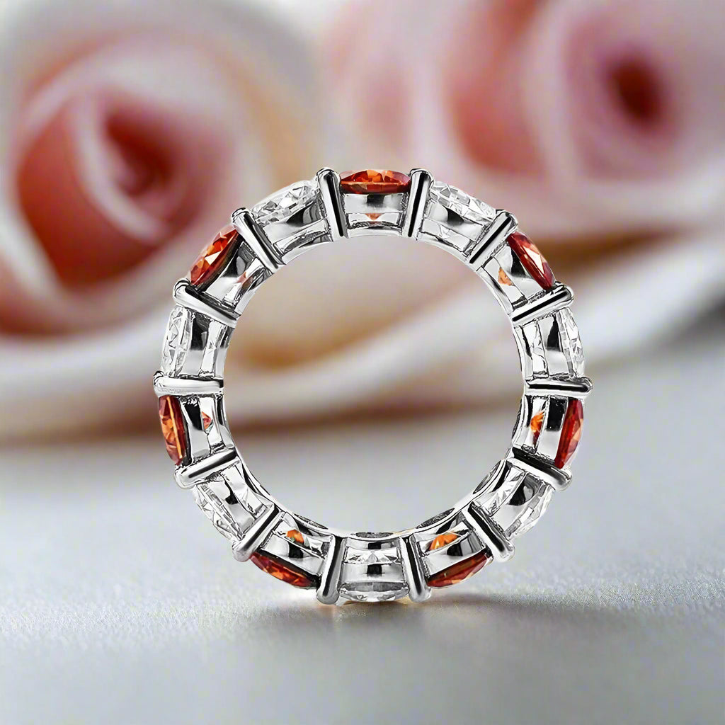 Round Diamond Eternity Wedding Band-Black Diamonds New York